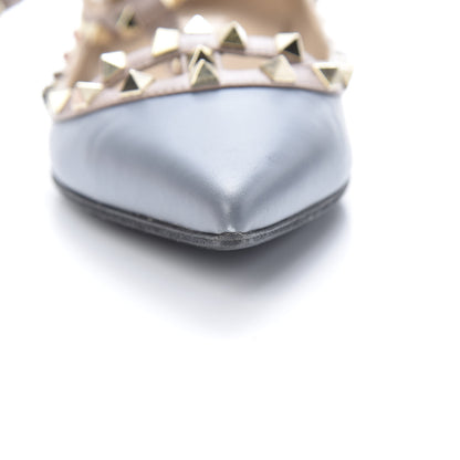 Valentino Garavani Nappa Rockstud Cage Ballerina Flats 41 Stone Poudre 12 of 13