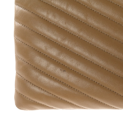 Saint Laurent Calfskin Matelasse Monogram Cassandre Tablet Pouch Cork 11 of 12