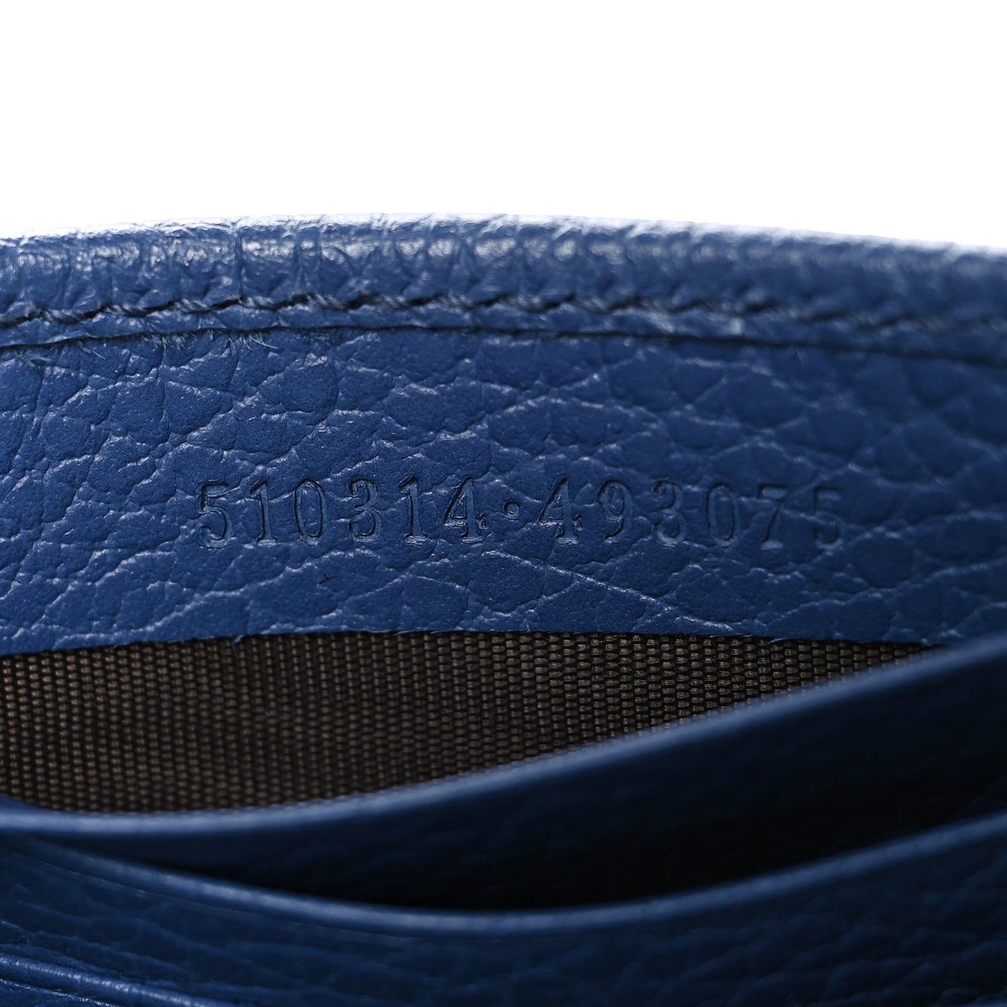 Dollar Calfskin Interlocking G Chain Wallet Caspian