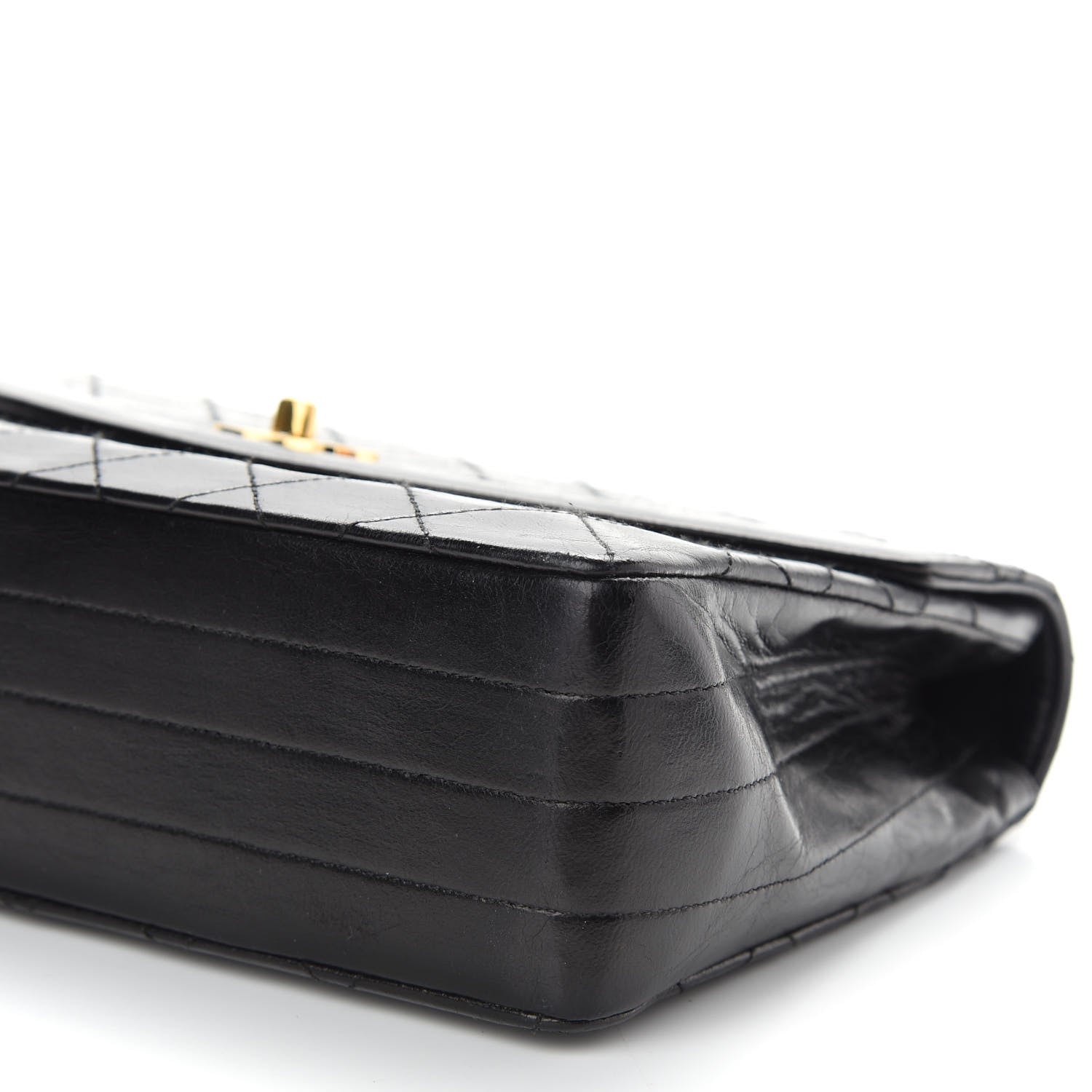 Chanel Lambskin Quilted Medium Single Flap Black 9 of 9
