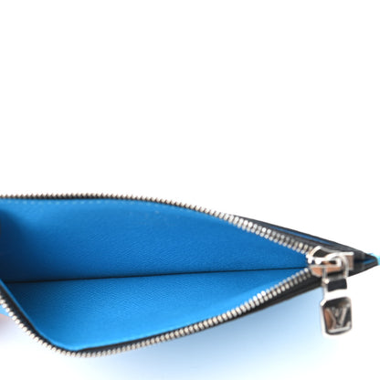 Louis Vuitton Taigarama Coin Card Holder Blue Lagoon 4 of 4