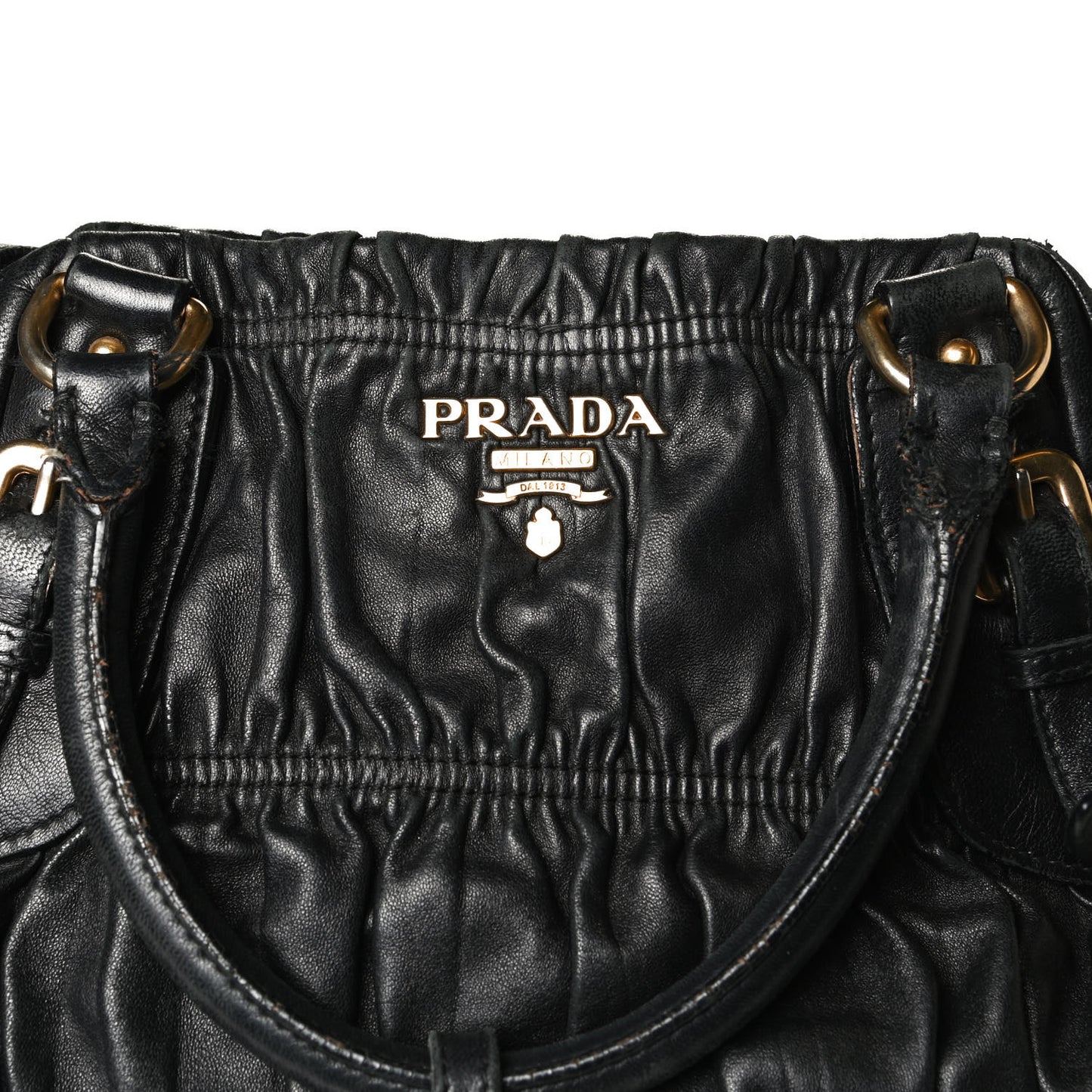 Nappa Gaufre Tote Black