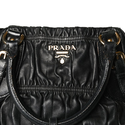 Prada Nappa Gaufre Tote Black 7 of 15
