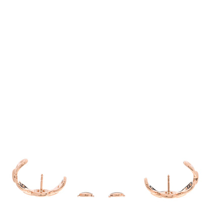 Hermes 18K Rose Gold Chaine d'Ancre Enchainee Earrings 3 of 5