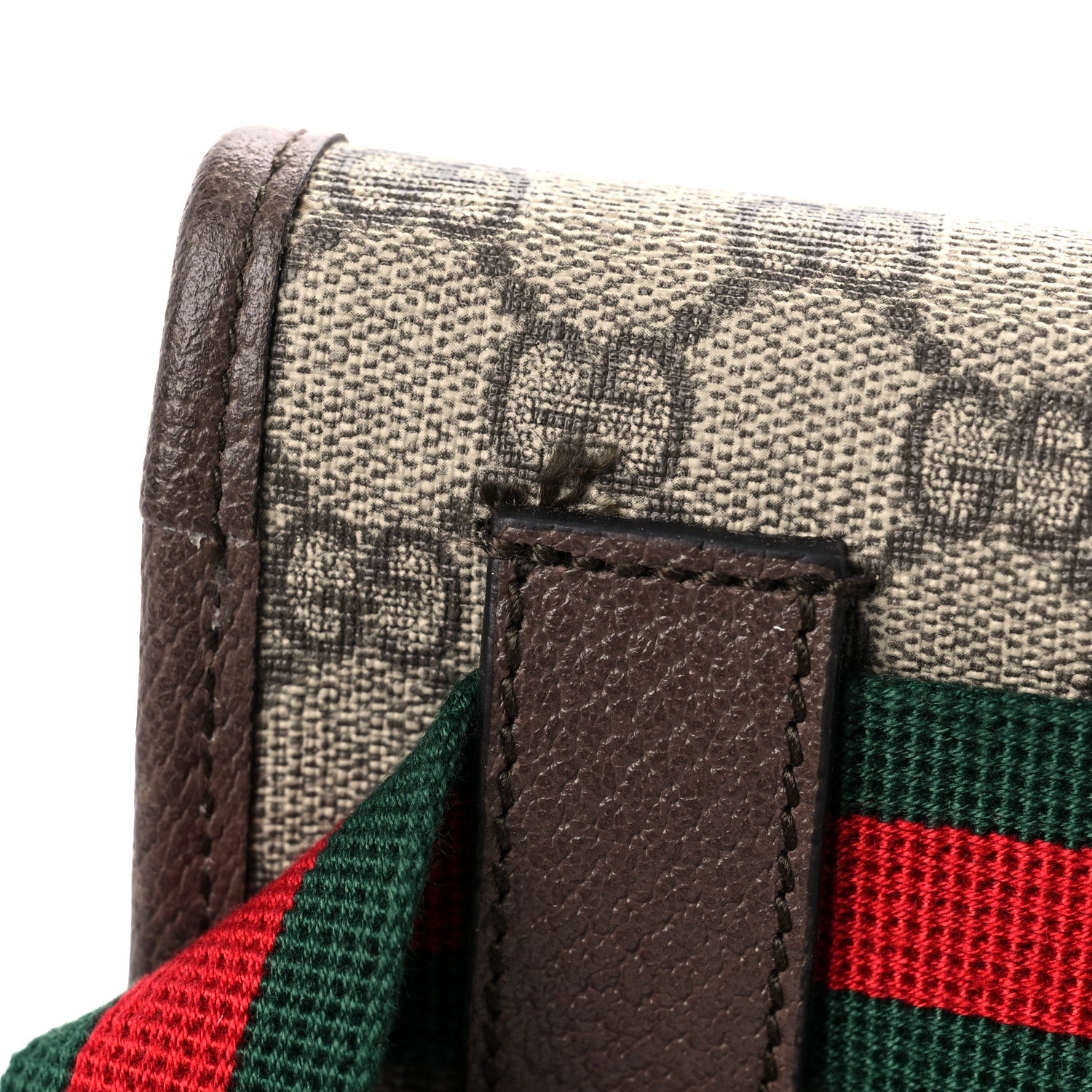 Gucci GG Supreme Monogram Neo Vintage Web Belt Bag Brown 12 of 13