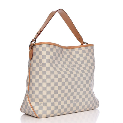 Louis Vuitton Damier Azur Delightful MM Rose Ballerine 3 of 18
