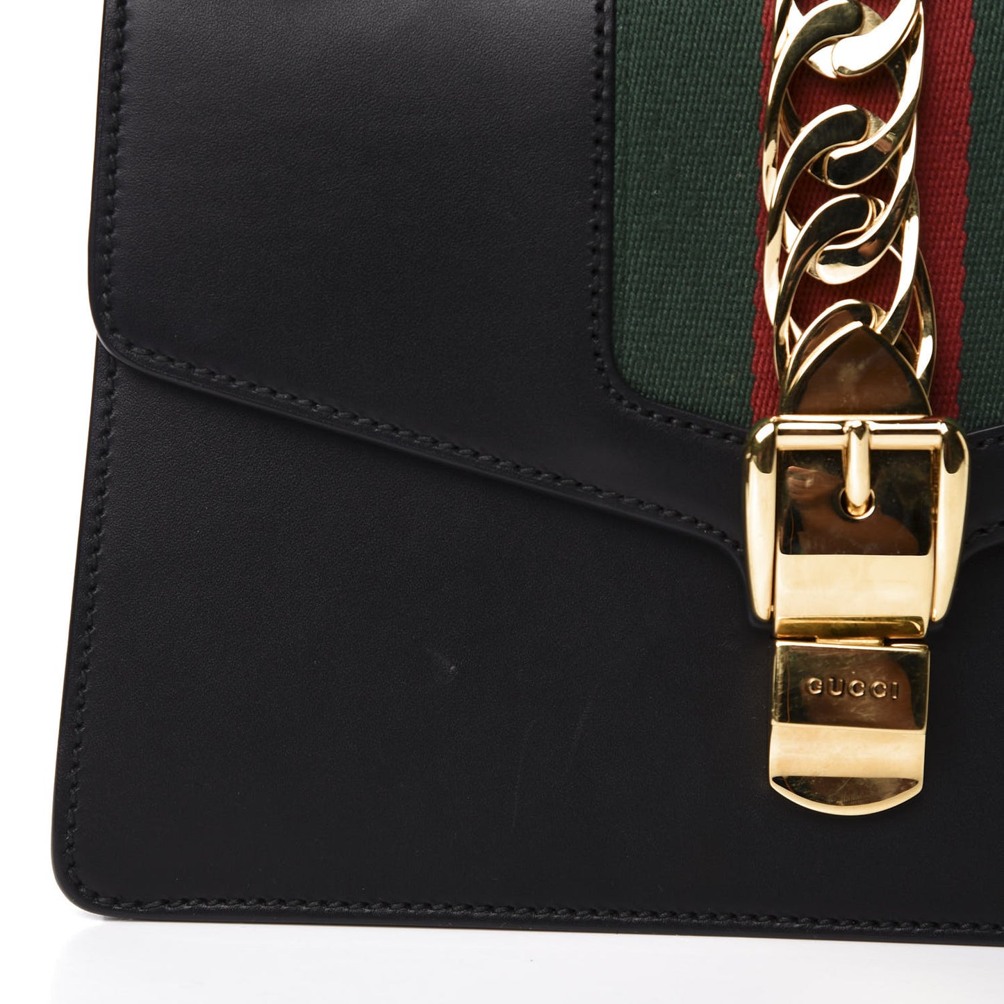 Calfskin Small Sylvie Shoulder Bag Black