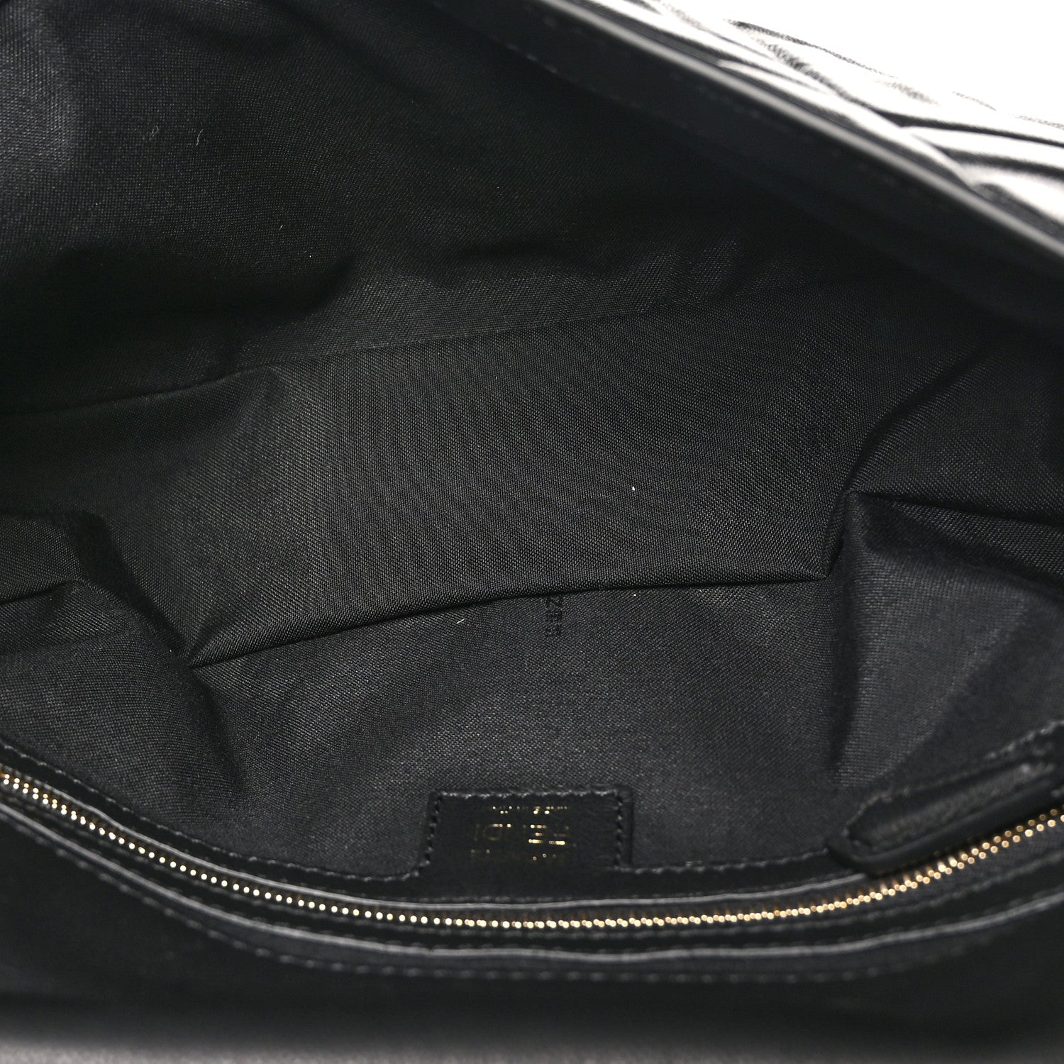 Fendi Nappa FF 1974 Embossed Baguette Black 4 of 9