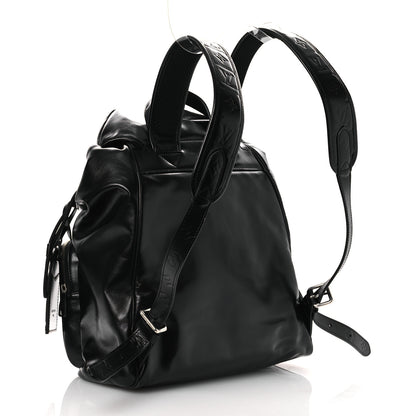 Louis Vuitton Shiny Calfskin Montsouris Cargo Backpack Black 3 of 10