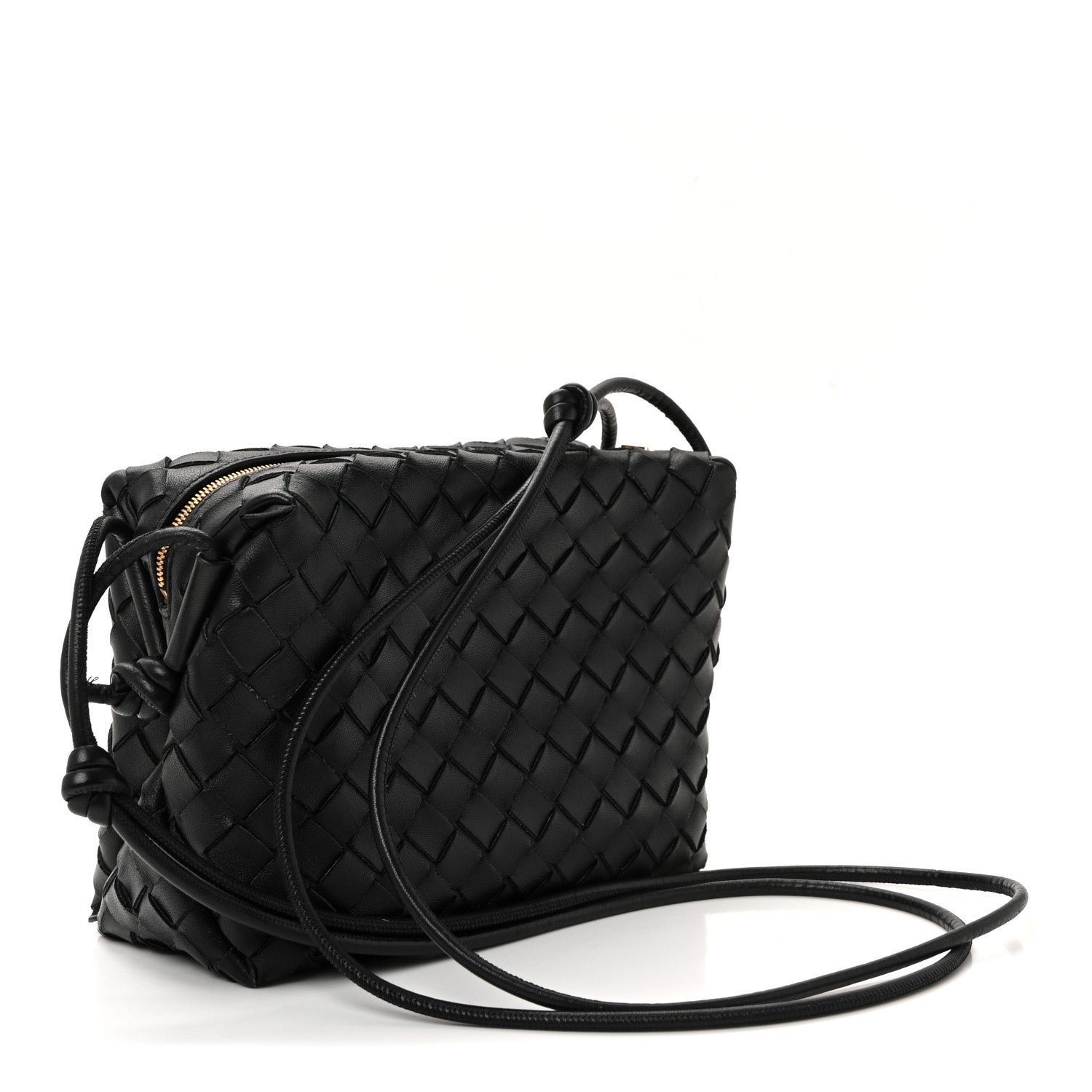 Bottega Veneta Nappa Intrecciato Small Loop Camera Bag Black 3 of 9