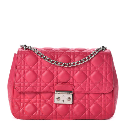Christian Dior Lambskin Cannage Large Miss Dior Flap Fuchsia 1 of 9