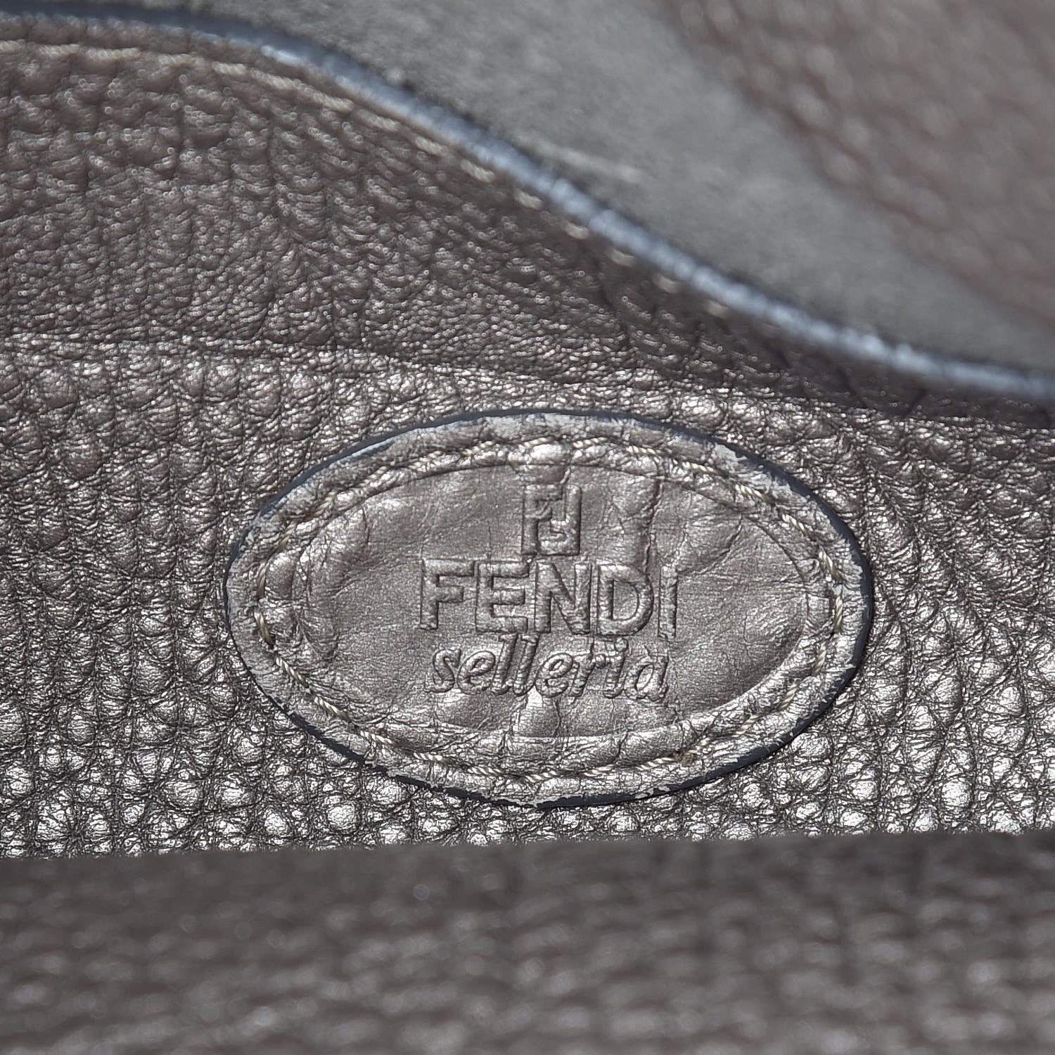 Fendi Cuoio Romano Selleria Hobo Peltro 6 of 12