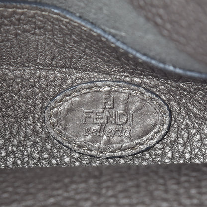 Fendi Cuoio Romano Selleria Hobo Peltro 6 of 12