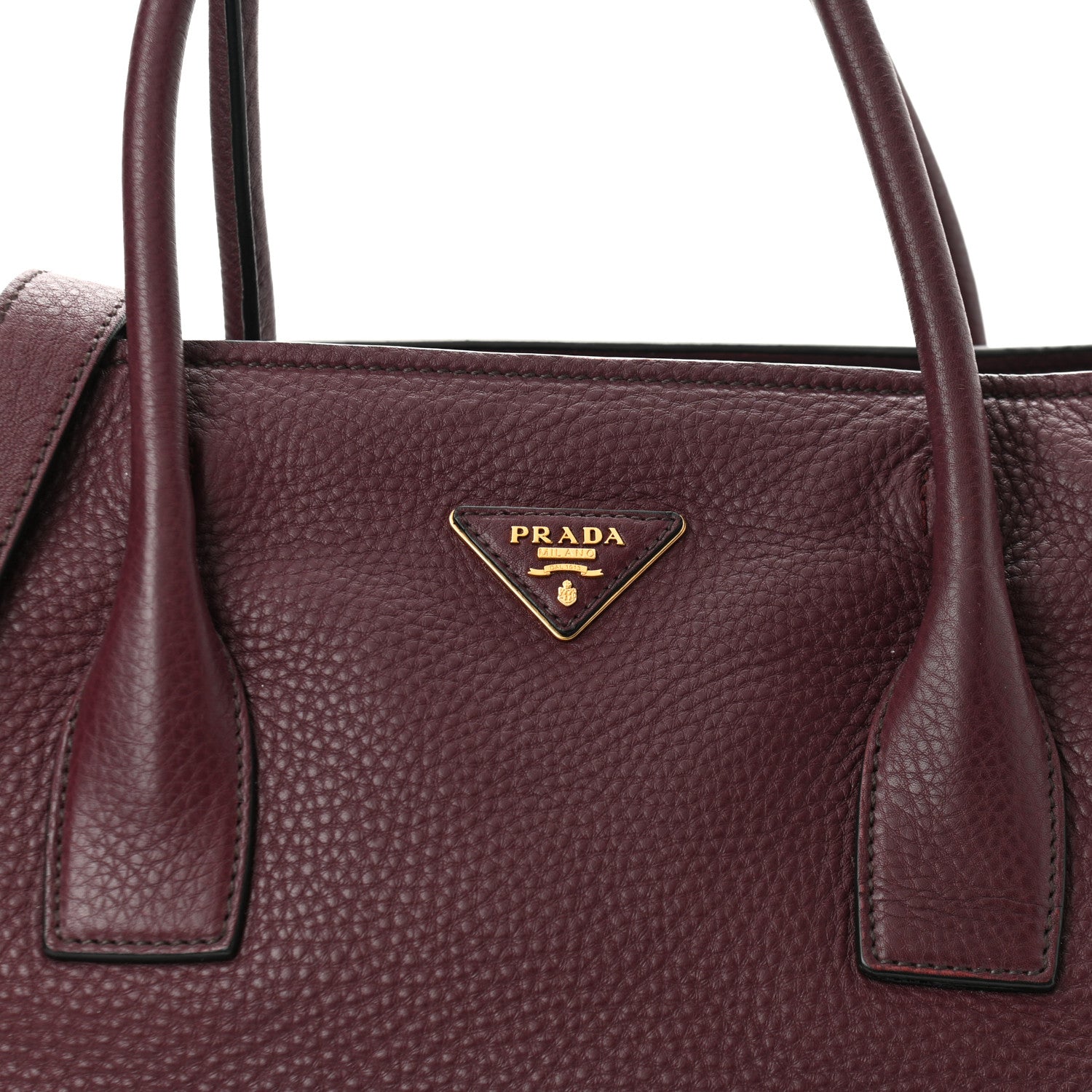 Prada Vitello Daino Tote Granato 7 of 10