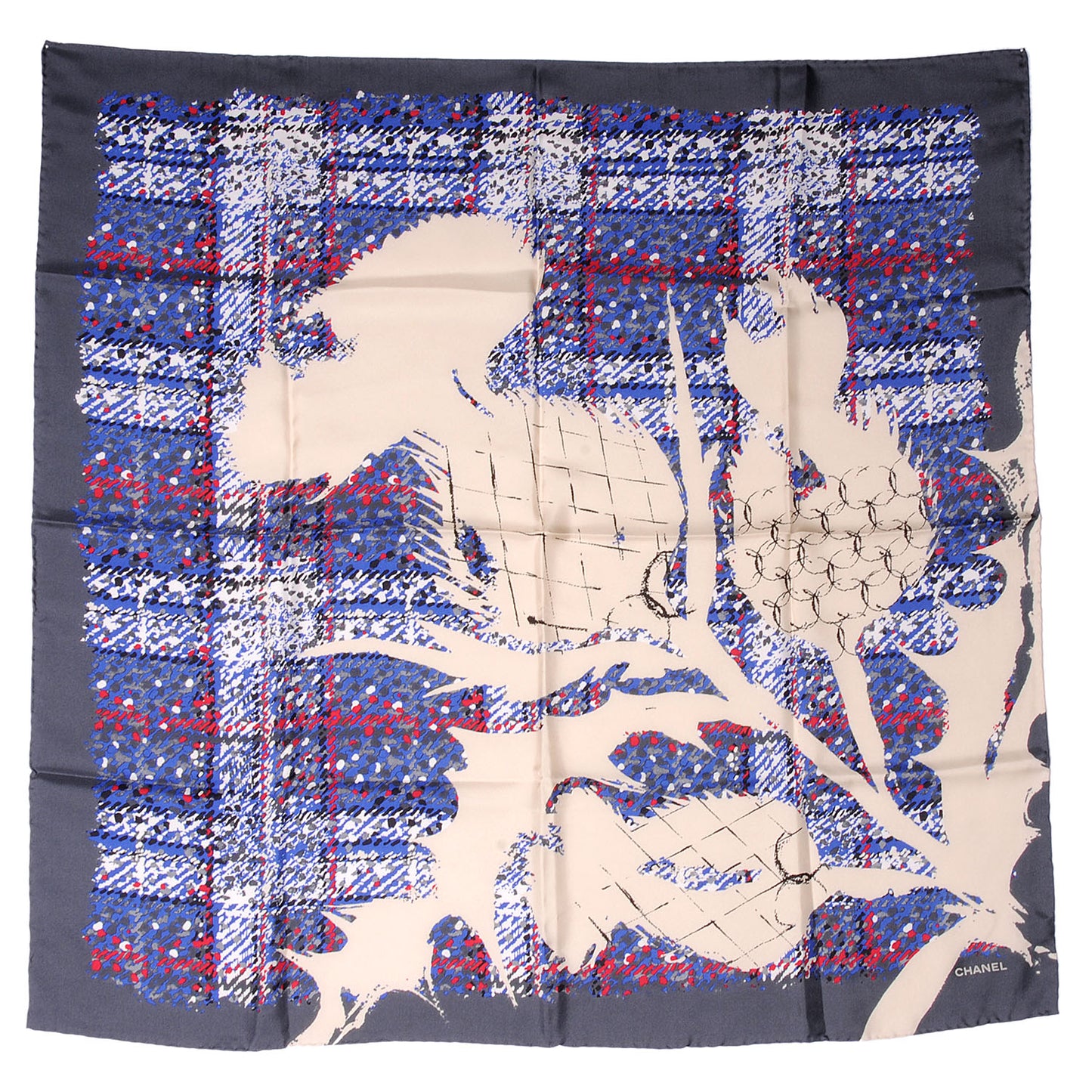 Silk CC Thistle Square Scarf