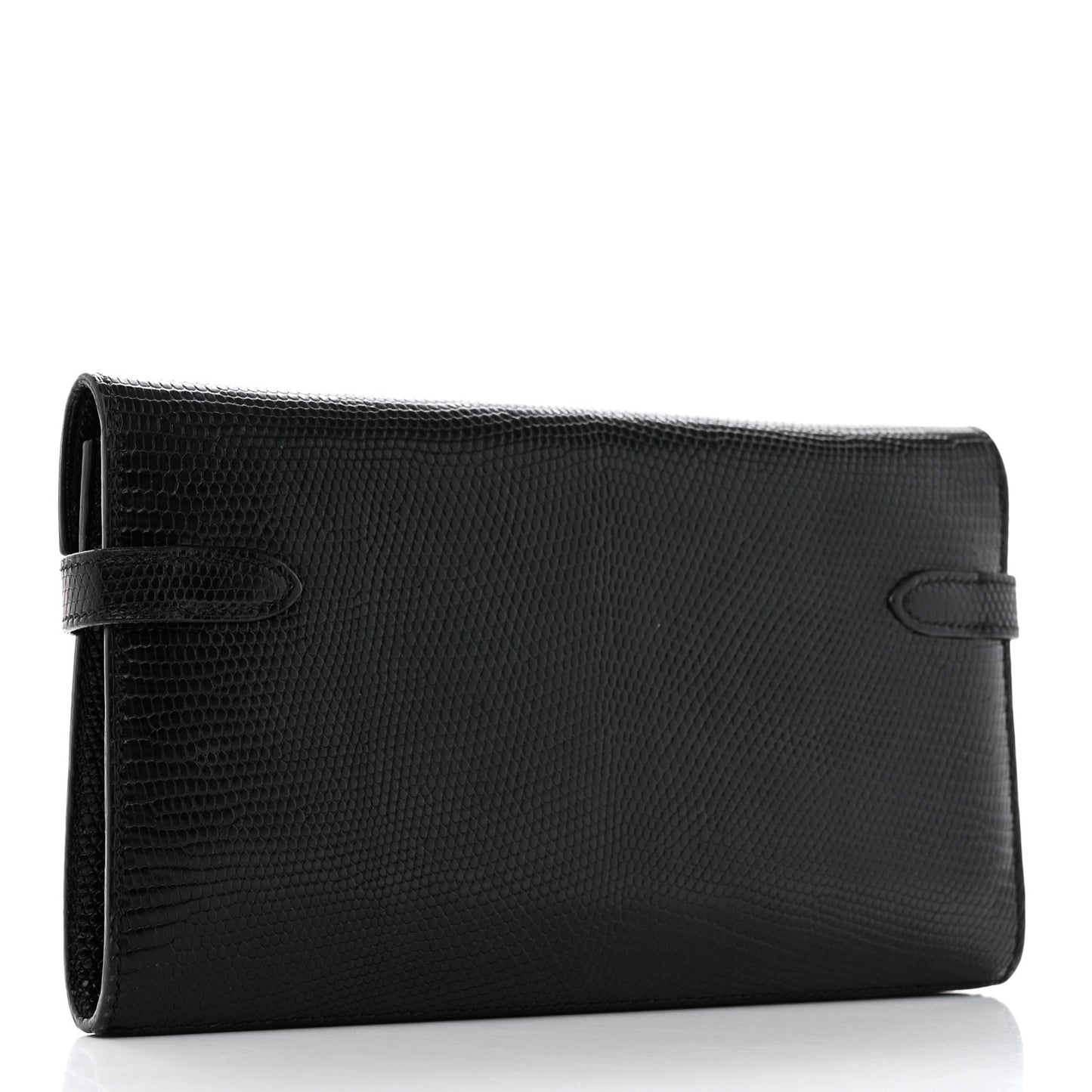 Lizard Kelly Longue Wallet Black