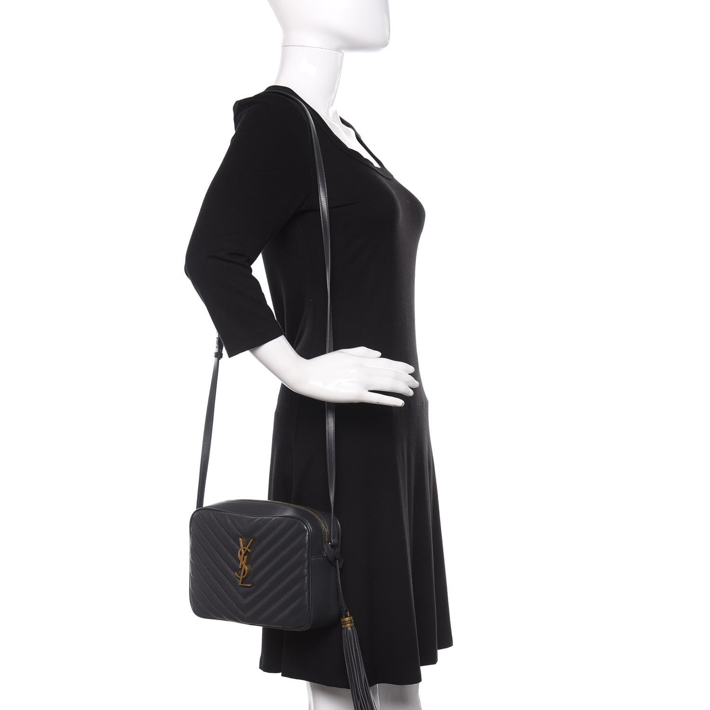 Calfskin Matelasse Monogram Lou Camera Bag Storm