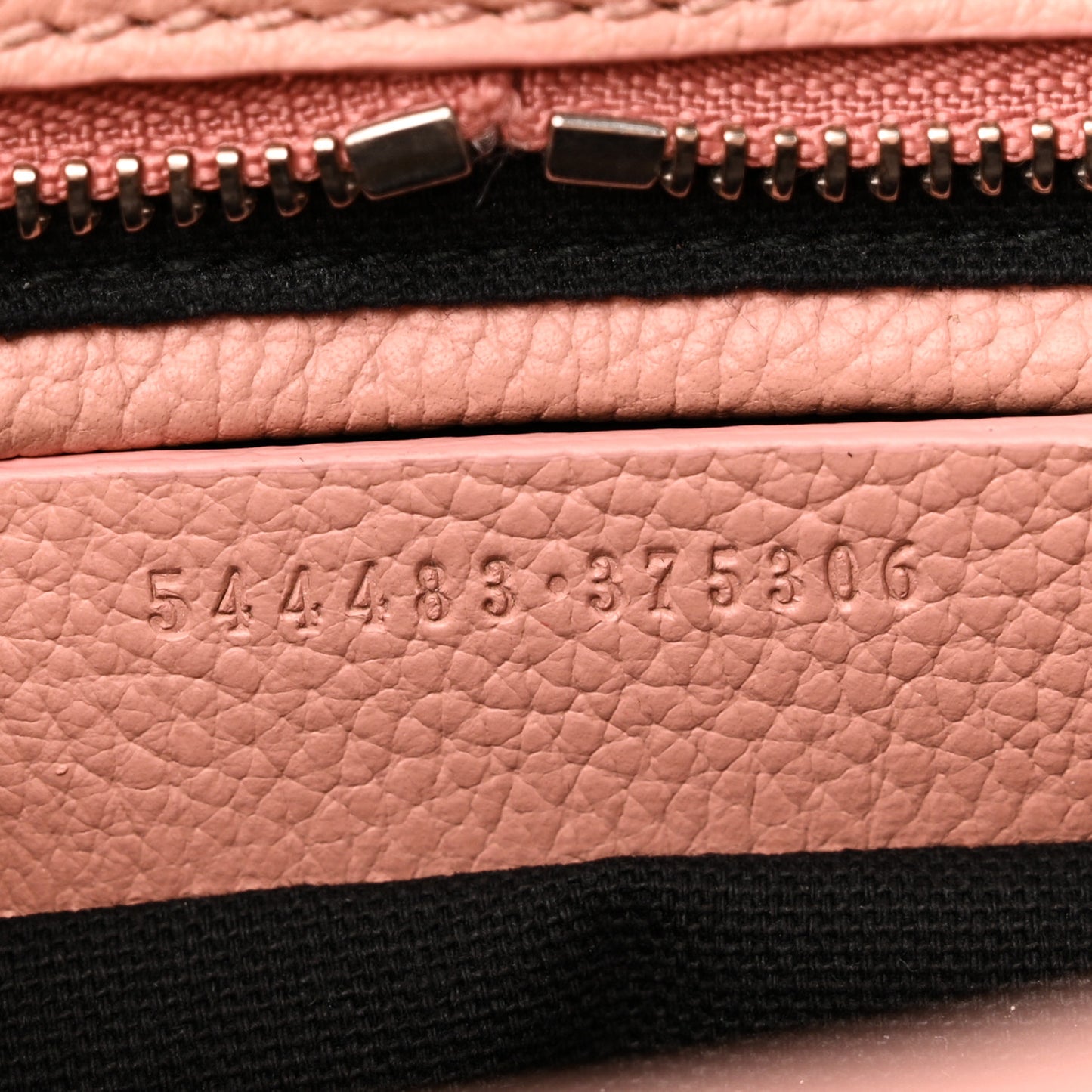Pebbled Calfskin Small Skull Padlock Zip Around Tote Blush Pink