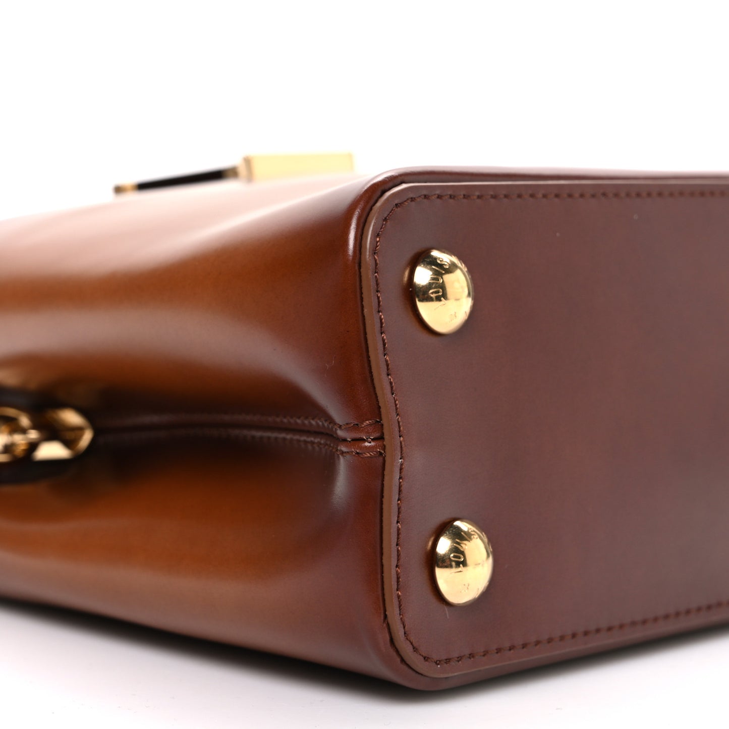 Calfskin Resin Capucines BB Smoked Tan