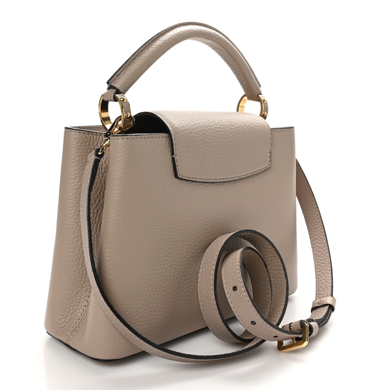 Louis Vuitton Taurillon Capucines BB Galet 3 of 10