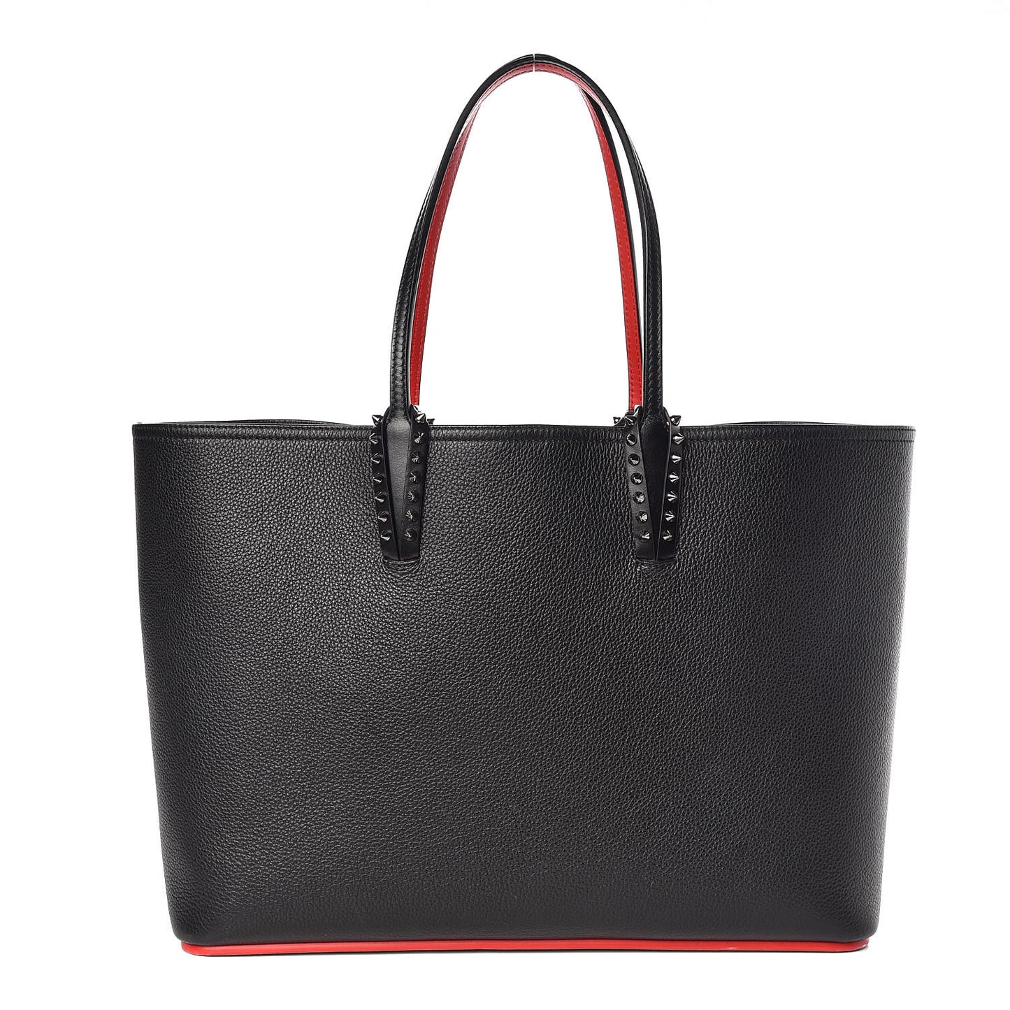 Calfskin Spikes East West Cabata Tote Black