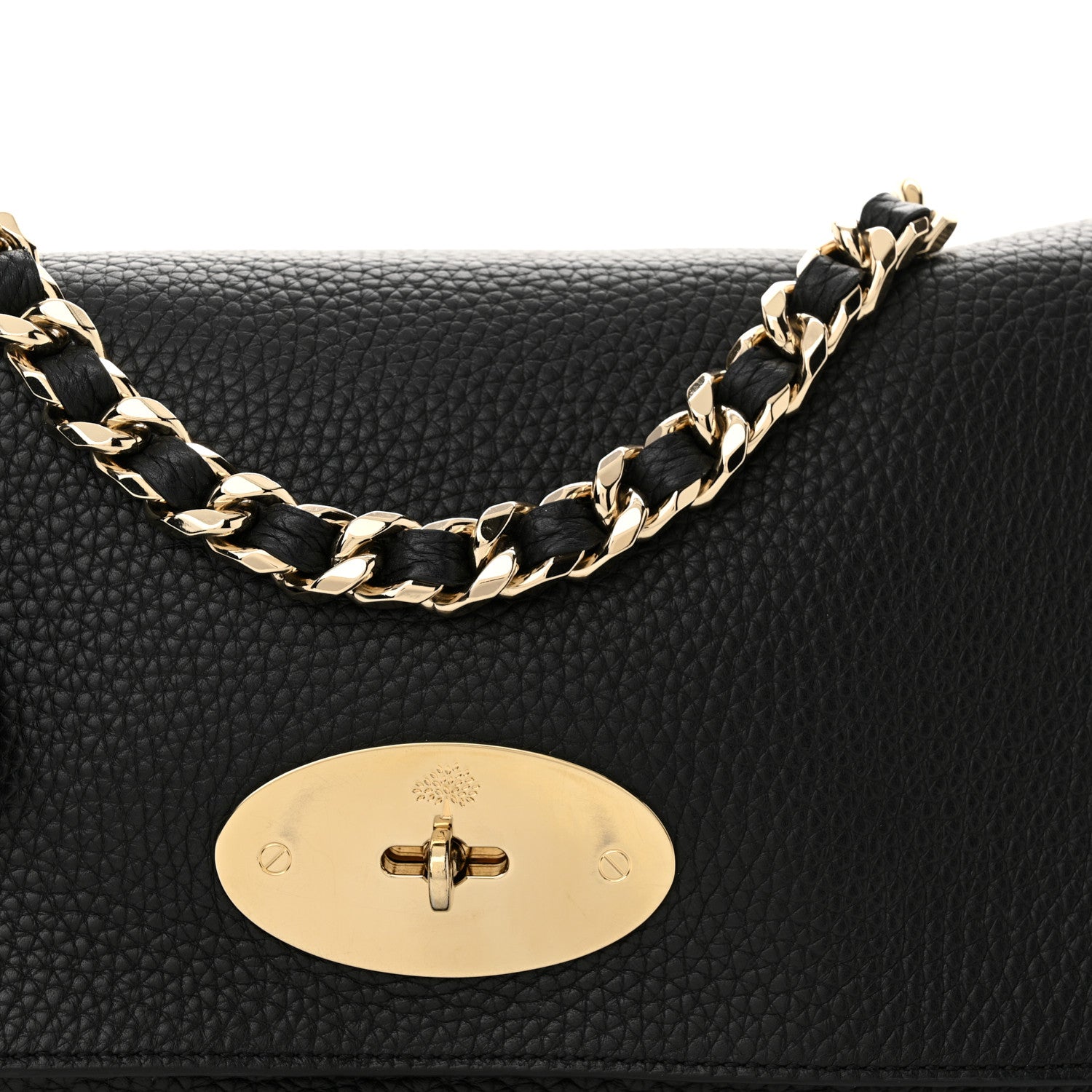 Mulberry Small Classic Grain Calfskin Medium Lily Black 8 of 10