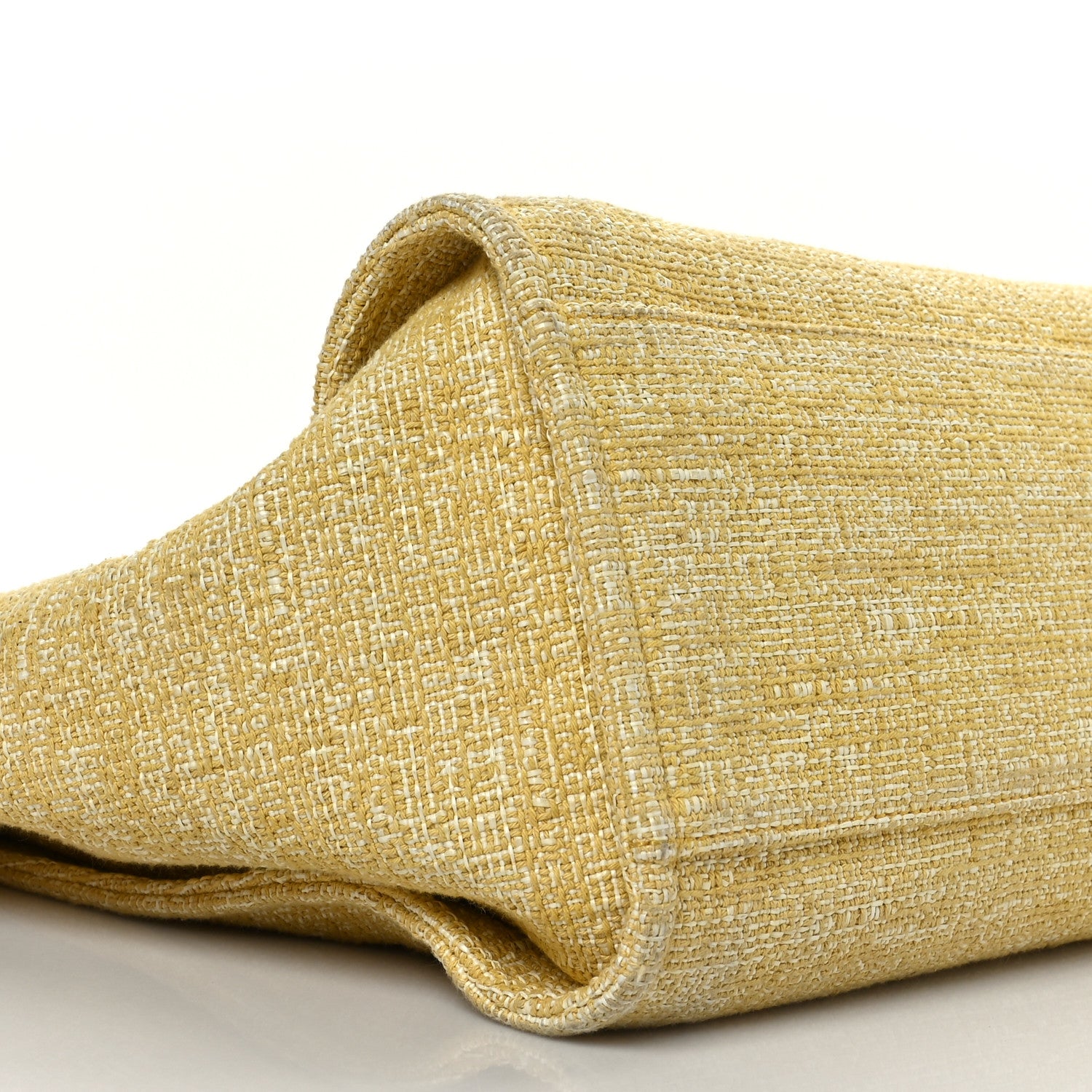 Chanel Canvas Medium Deauville Tote Light Yellow 7 of 9