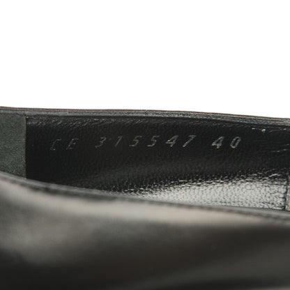 Saint Laurent Calfskin Paris 110 Escarpin Thorn Pumps 40 Black 8 of 8