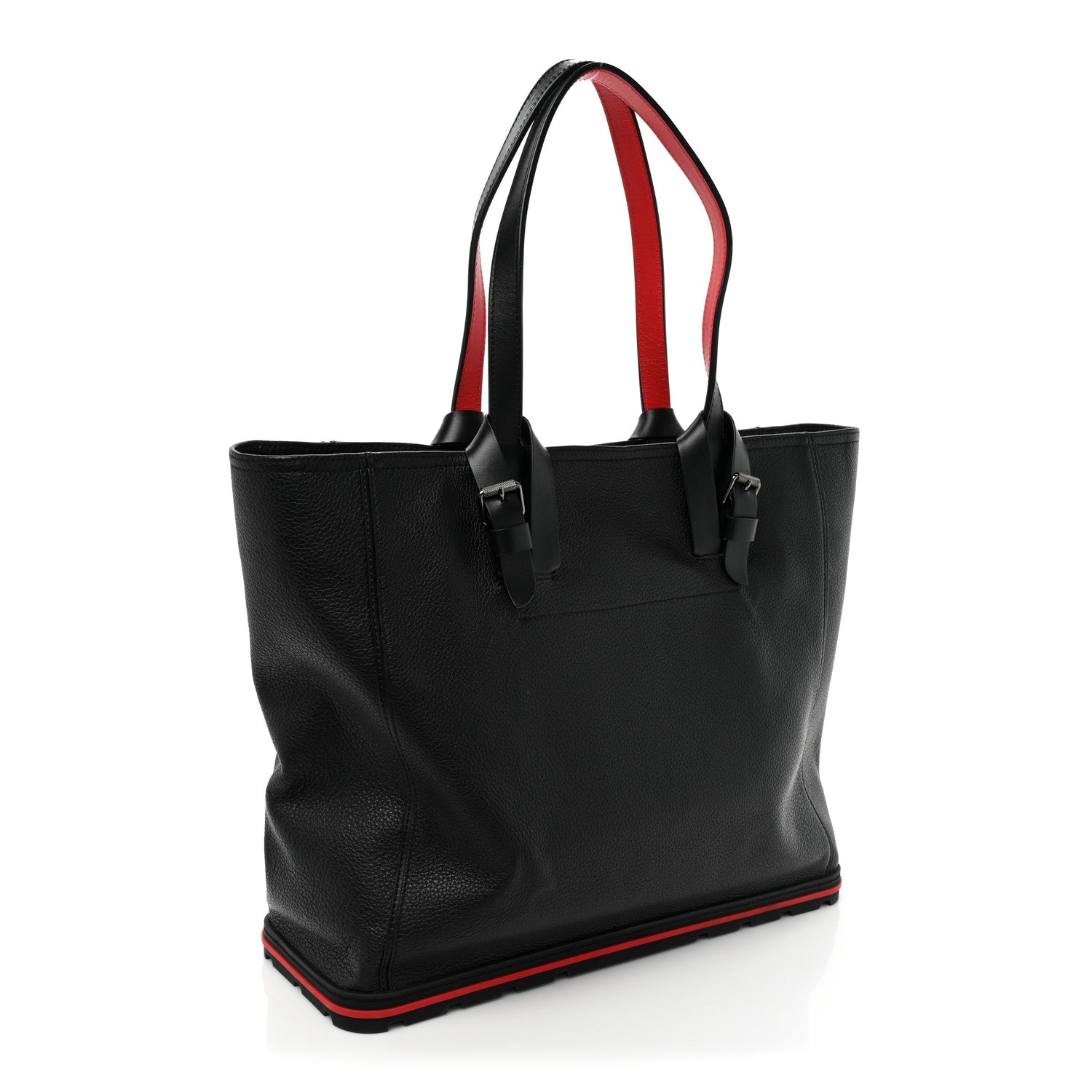 Christian Louboutin Grained Calfskin Kabiker Tote Black 3 of 15
