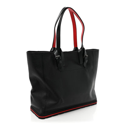 Christian Louboutin Grained Calfskin Kabiker Tote Black 3 of 15