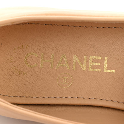 Chanel Lambskin Pearl CC Loafers 36 Beige 8 of 11