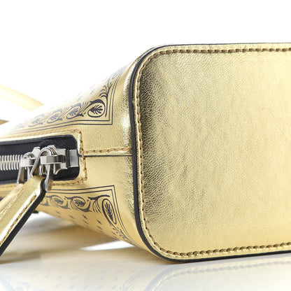Gucci X SEGA Calfskin GUCCY Stars Mini Dome Shoulder Bag Gold 5 of 10