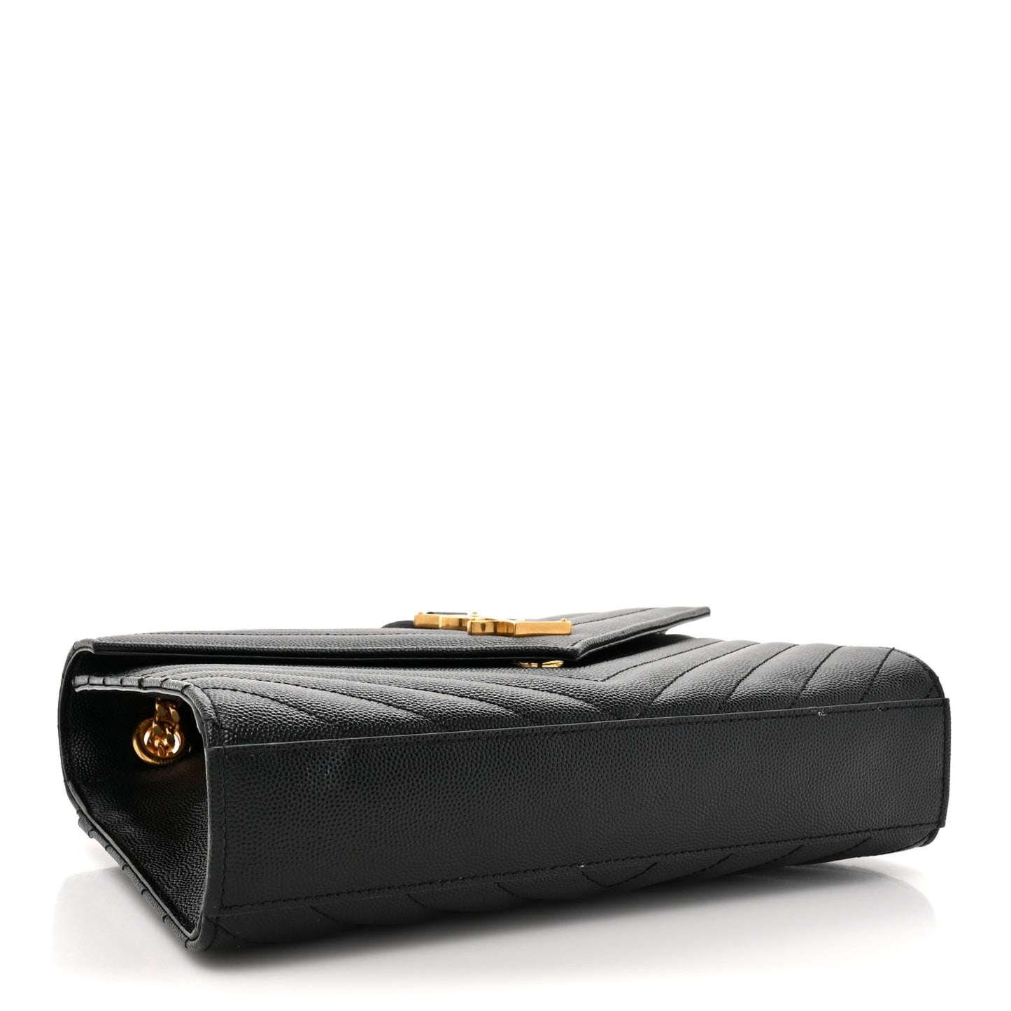 Grain De Poudre Matelasse Chevron Medium Monogram Satchel Black