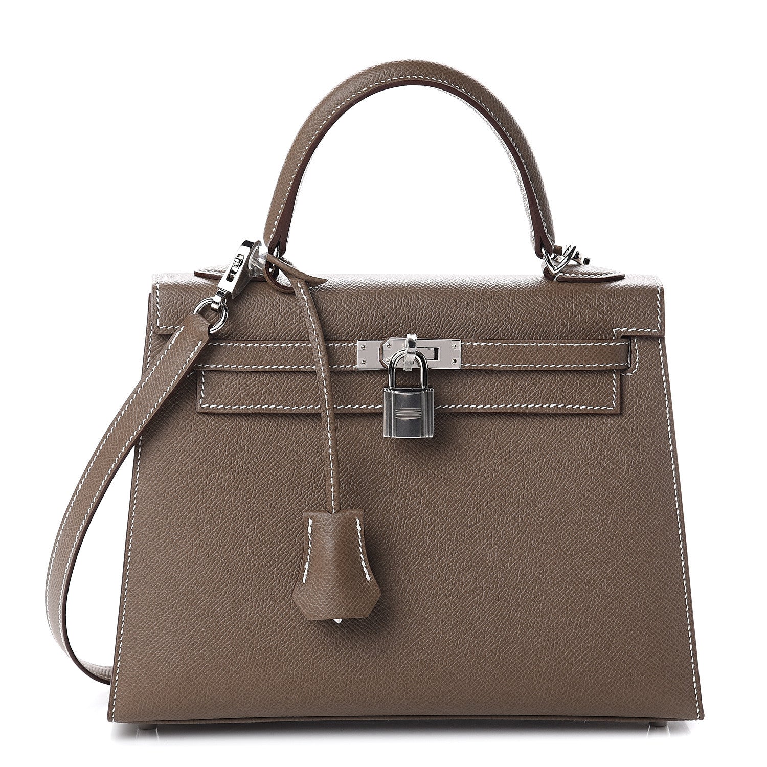 Hermes Epsom Kelly Sellier 25 Etoupe 1 of 9