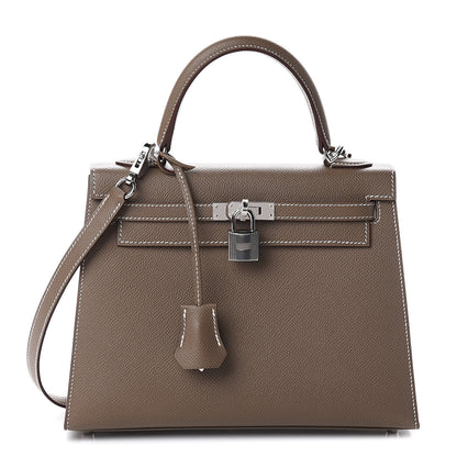 Hermes Epsom Kelly Sellier 25 Etoupe 1 of 9