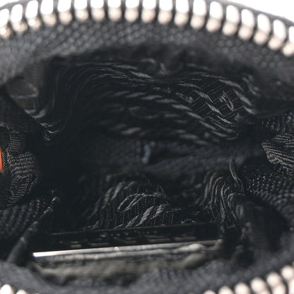 Prada Nylon Triangle Monolith Pouch Black 5 of 6