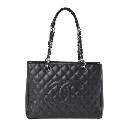 Chanel Caviar Quilted Grand Shopping Tote GST Black 1 of 10