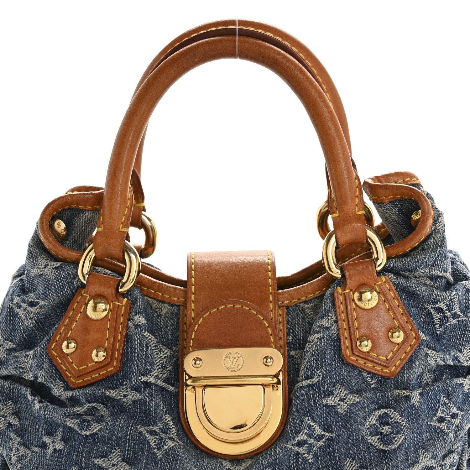 Louis Vuitton Monogram Denim Pleaty Blue 8 of 16