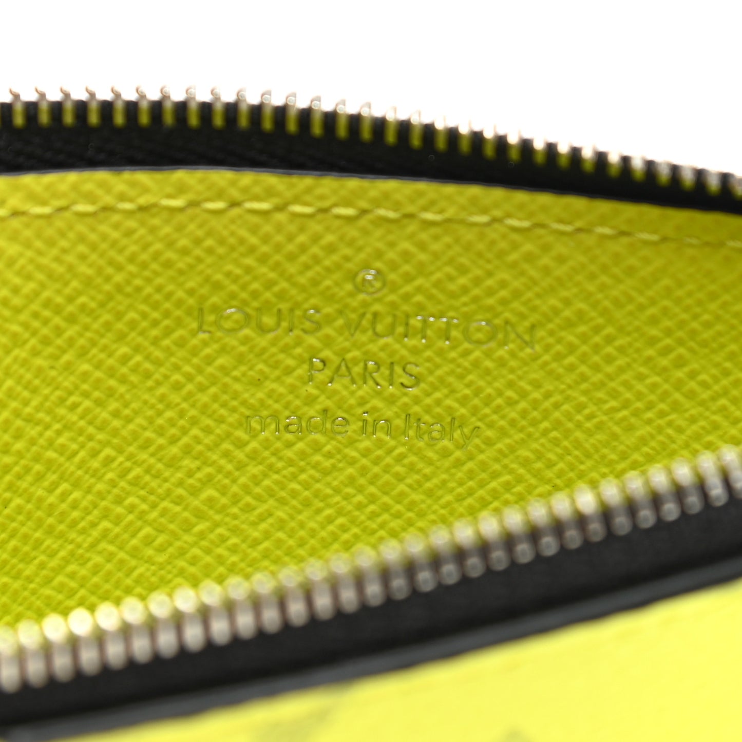 Monogram Taiga Coin Card Holder Yellow