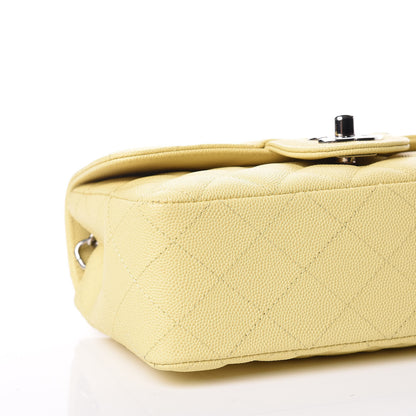 Chanel Caviar Quilted Mini Rectangular Flap Light Yellow 8 of 12