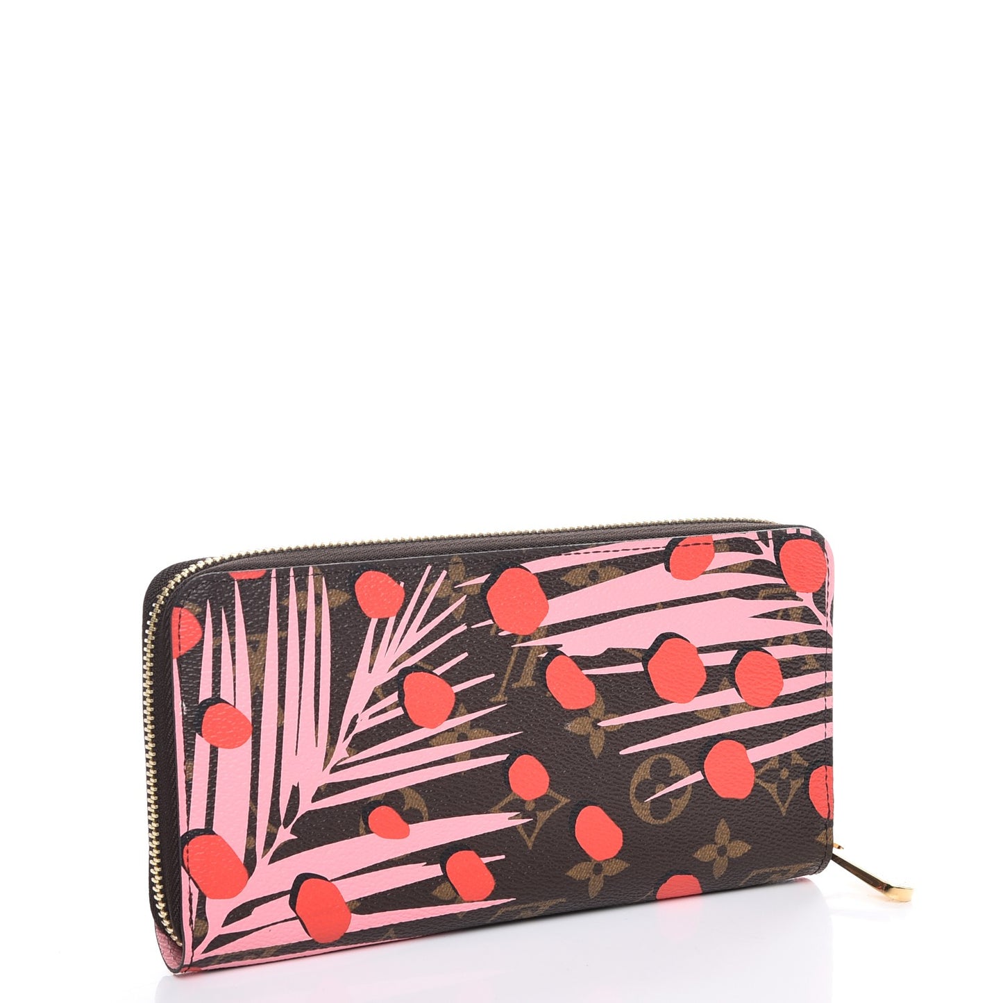 Monogram Jungle Dots Zippy Wallet Sugar Pink Poppy