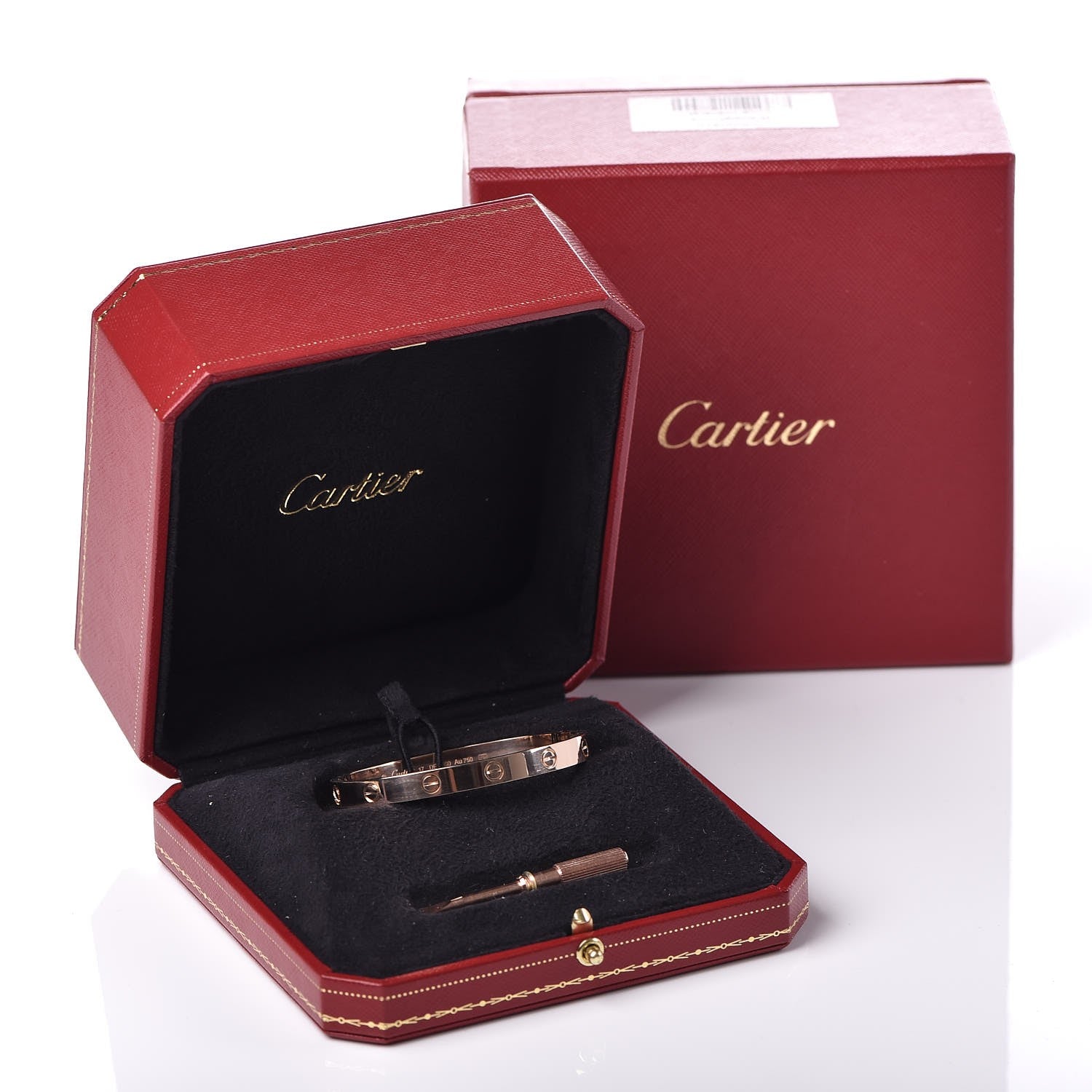 Cartier 18K Pink Gold LOVE Bracelet 17 5 of 5