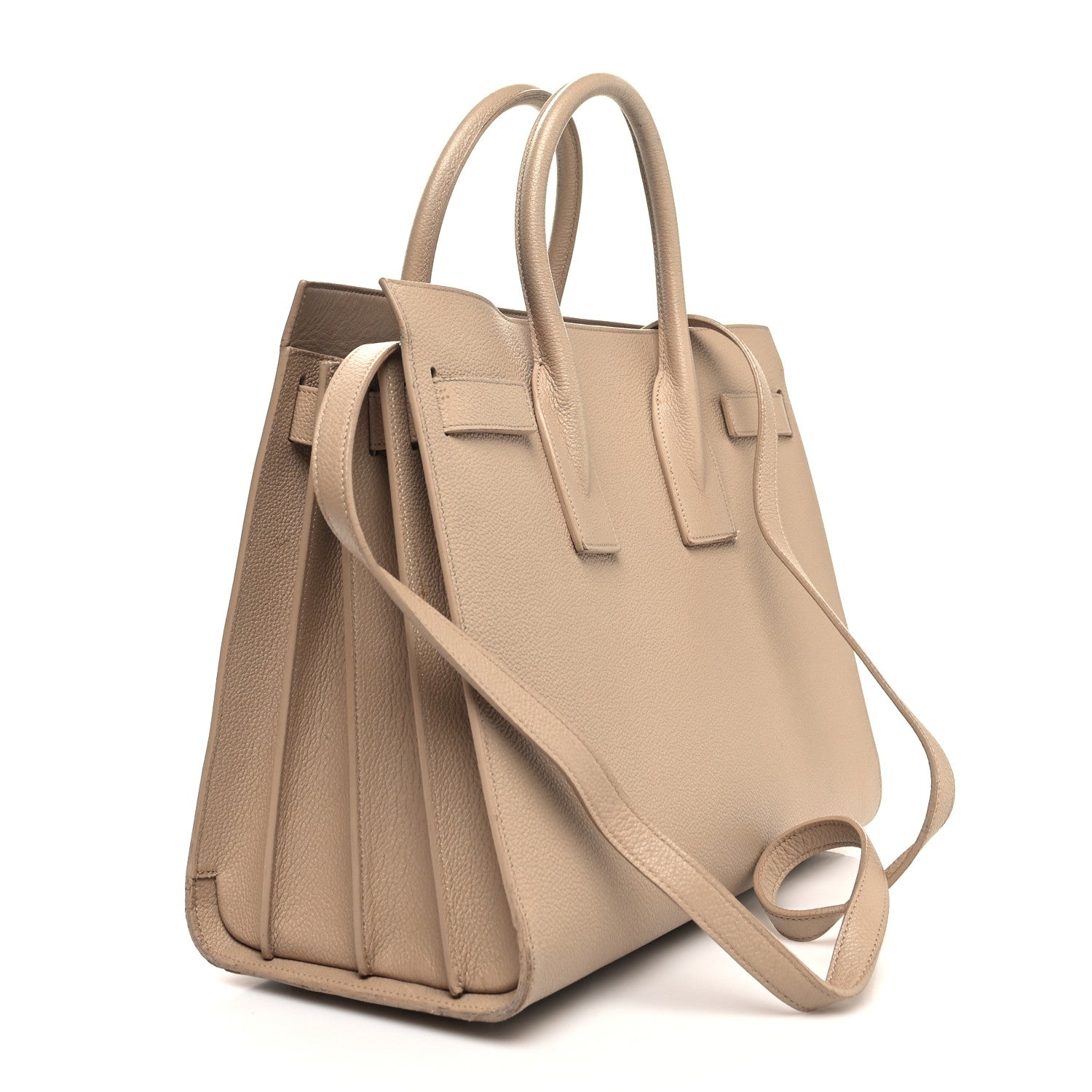 Saint Laurent Grained Calfskin Small Sac De Jour Nude Powder 3 of 15