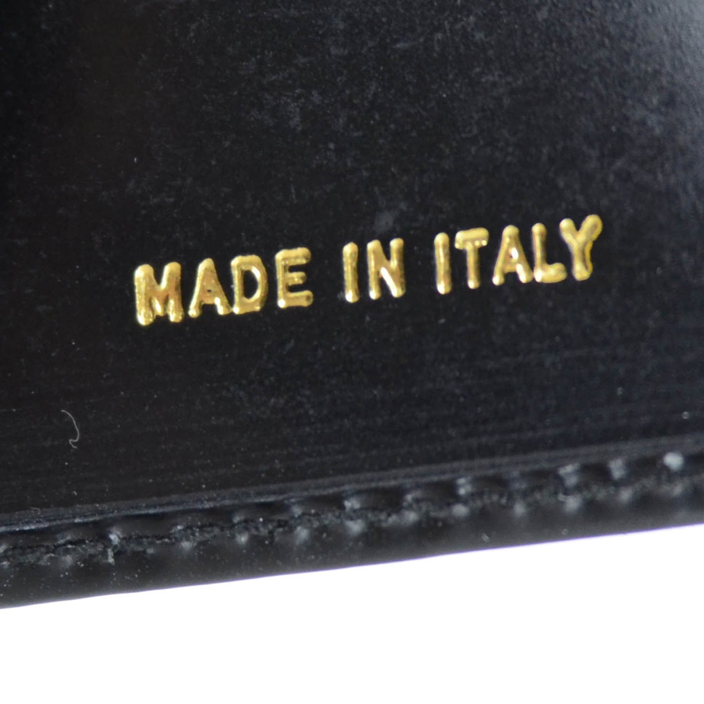 Spazzolato Checkbook Cover Wallet Black