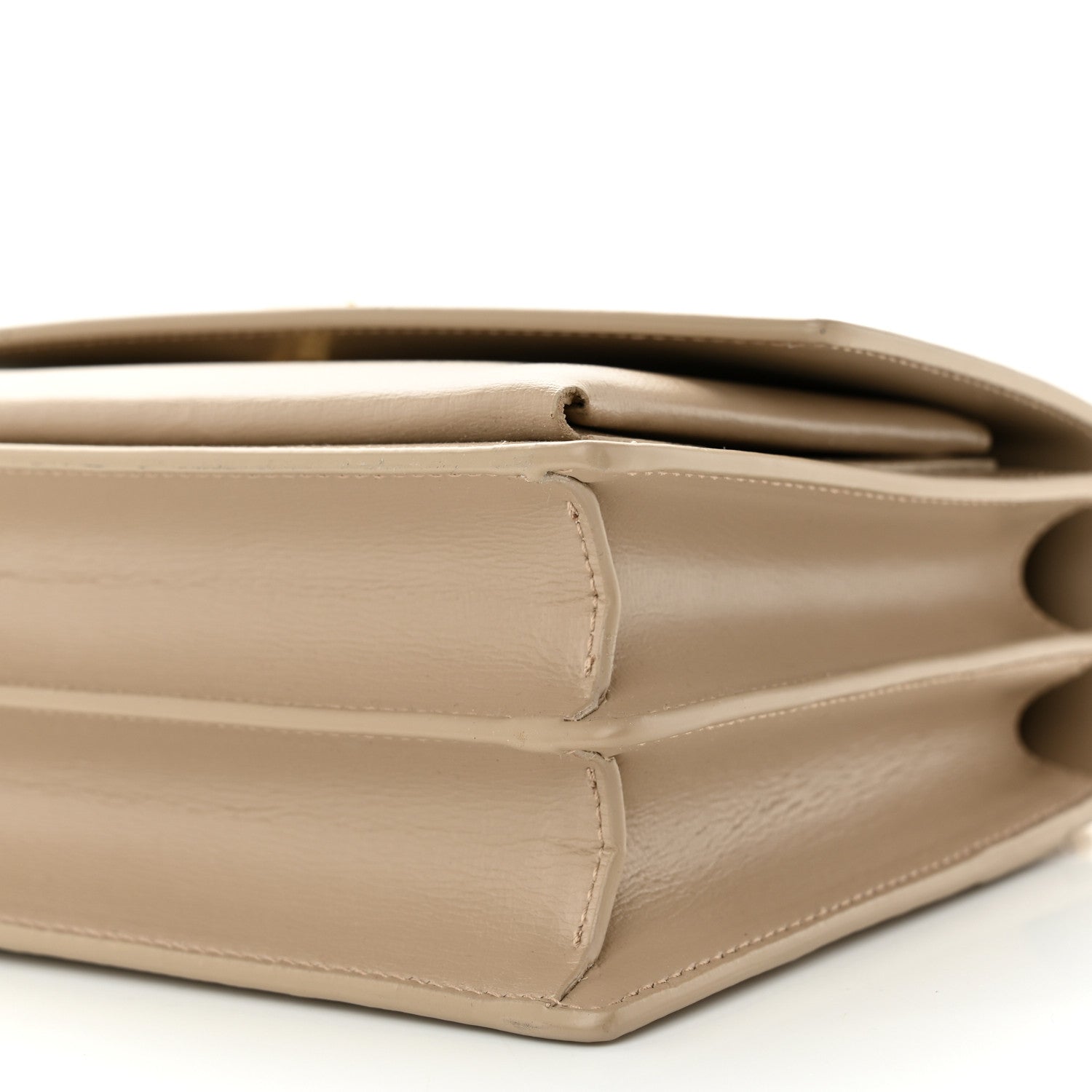 Saint Laurent Calfskin Medium Monogram Dark Beige 9 of 9