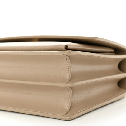 Saint Laurent Calfskin Medium Monogram Dark Beige 9 of 9