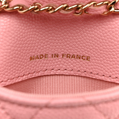 Chanel Caviar Quilted Mini Chain Belt Bag Light Pink 7 of 12