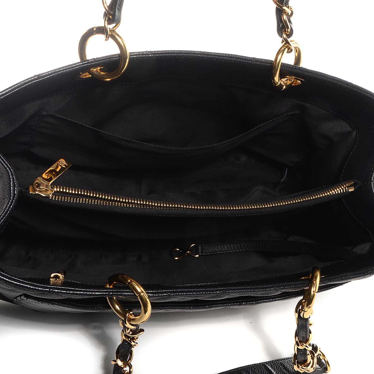 Chanel Caviar Grand Shopping Tote GST Black 5 of 7