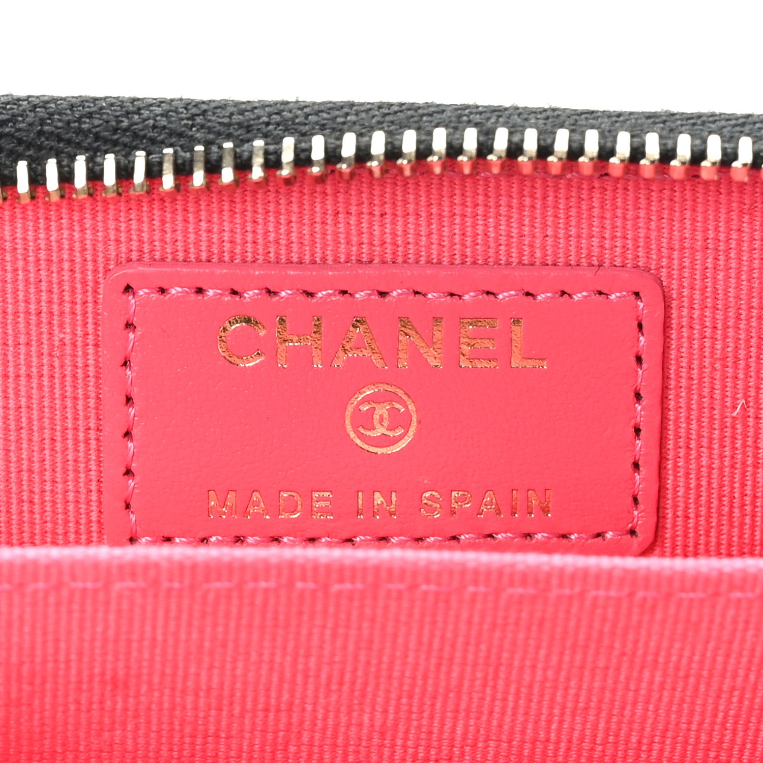 Chanel Caviar Quilted Perforated CC Zip Coin Purse Black 5 of 8