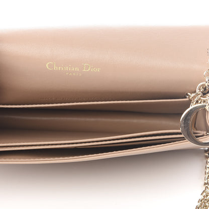 Christian Dior Lambskin Cannage Lady Dior Pouch Beige 5 of 13